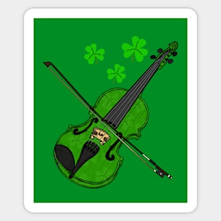 St. Patrick's Day Fiddle Violin Player Violinist Sticker